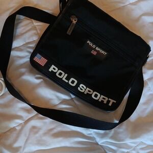 VINTAGE 90S RALPH LAUREN POLO SPORT MESSENGER BAG